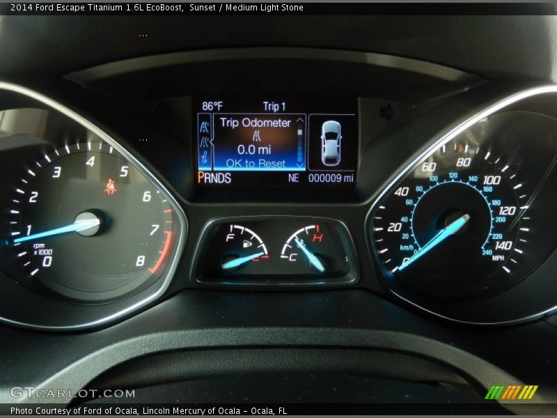 Sunset / Medium Light Stone 2014 Ford Escape Titanium 1.6L EcoBoost