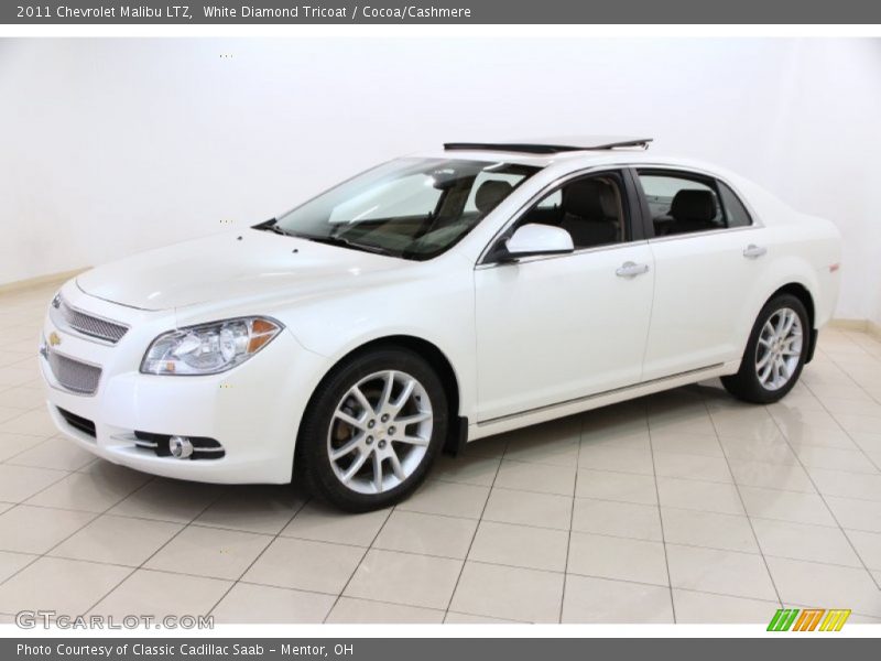 White Diamond Tricoat / Cocoa/Cashmere 2011 Chevrolet Malibu LTZ