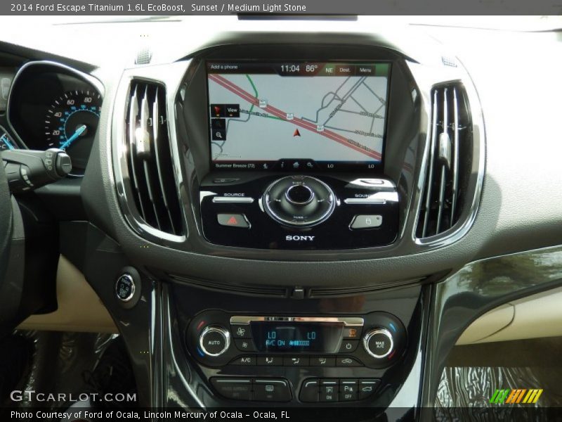 Sunset / Medium Light Stone 2014 Ford Escape Titanium 1.6L EcoBoost