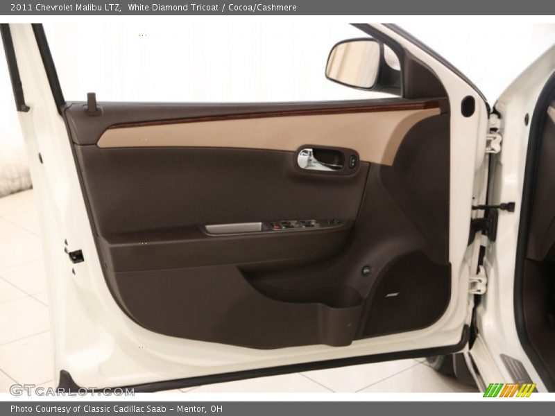 White Diamond Tricoat / Cocoa/Cashmere 2011 Chevrolet Malibu LTZ