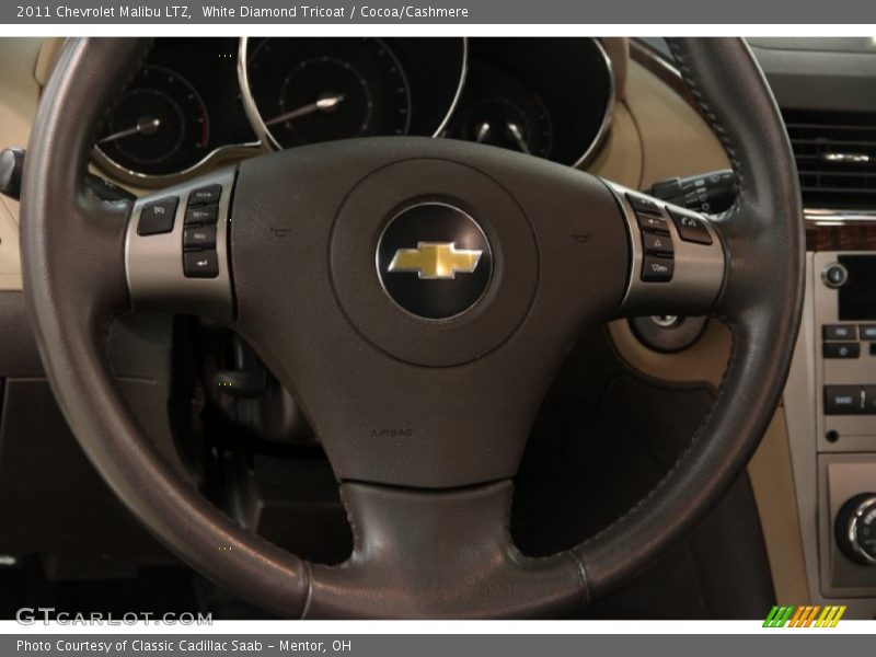 White Diamond Tricoat / Cocoa/Cashmere 2011 Chevrolet Malibu LTZ