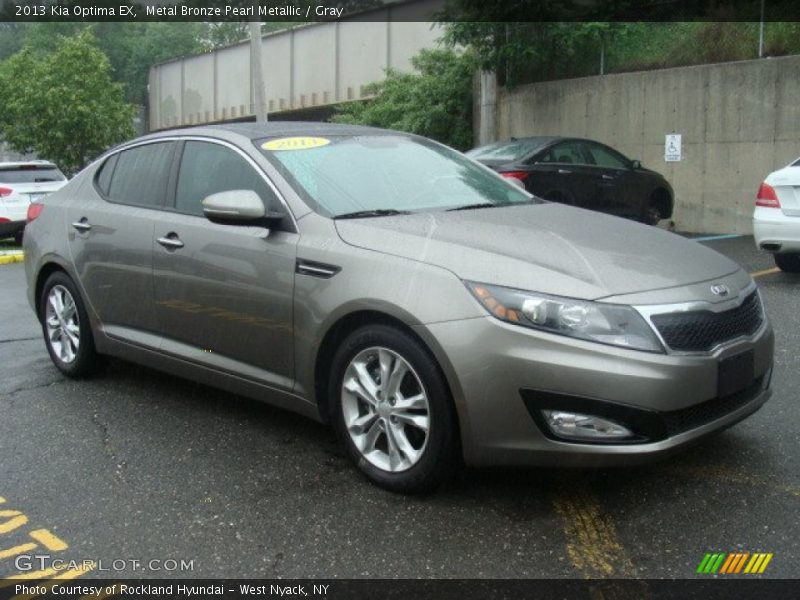 Metal Bronze Pearl Metallic / Gray 2013 Kia Optima EX