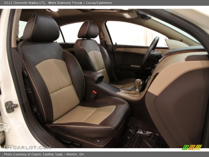 White Diamond Tricoat / Cocoa/Cashmere 2011 Chevrolet Malibu LTZ