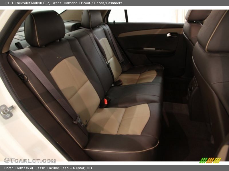 White Diamond Tricoat / Cocoa/Cashmere 2011 Chevrolet Malibu LTZ