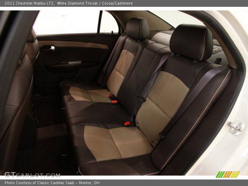 White Diamond Tricoat / Cocoa/Cashmere 2011 Chevrolet Malibu LTZ