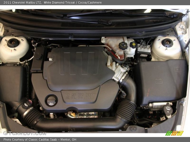 White Diamond Tricoat / Cocoa/Cashmere 2011 Chevrolet Malibu LTZ