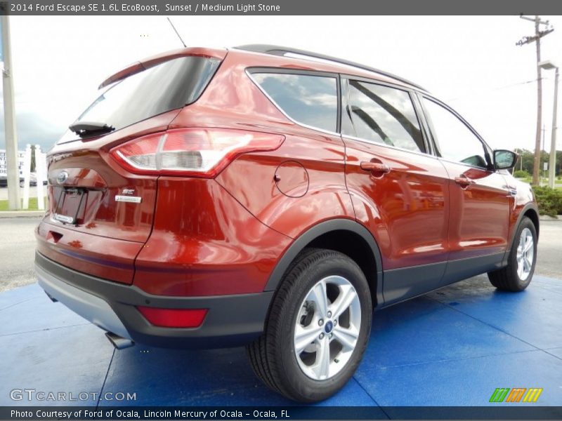 Sunset / Medium Light Stone 2014 Ford Escape SE 1.6L EcoBoost