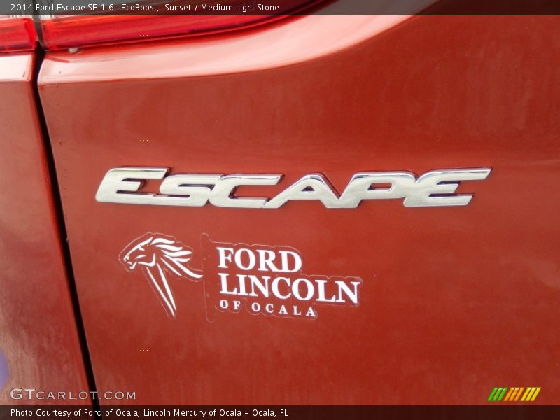 Sunset / Medium Light Stone 2014 Ford Escape SE 1.6L EcoBoost