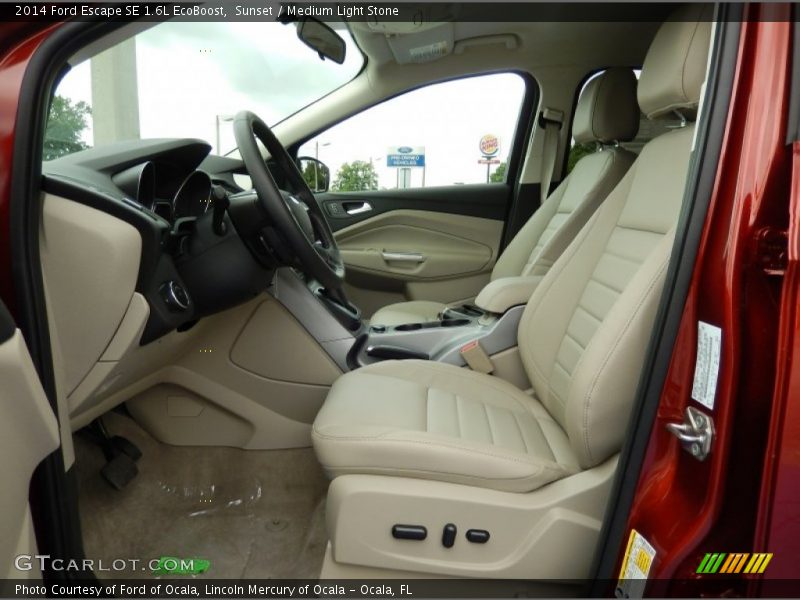 Sunset / Medium Light Stone 2014 Ford Escape SE 1.6L EcoBoost