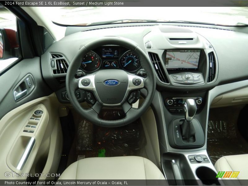 Sunset / Medium Light Stone 2014 Ford Escape SE 1.6L EcoBoost