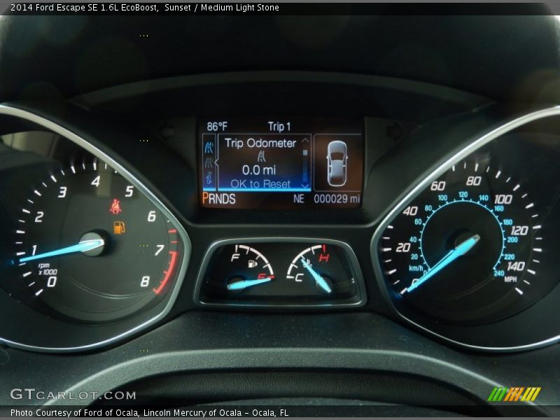 Sunset / Medium Light Stone 2014 Ford Escape SE 1.6L EcoBoost