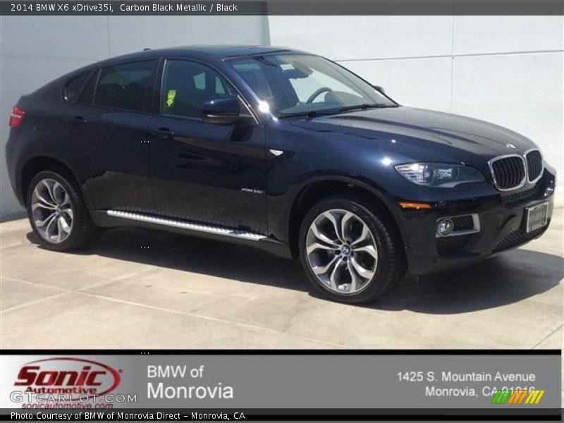 Carbon Black Metallic / Black 2014 BMW X6 xDrive35i