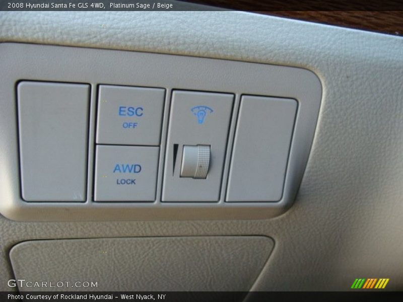 Platinum Sage / Beige 2008 Hyundai Santa Fe GLS 4WD