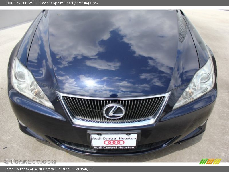 Black Sapphire Pearl / Sterling Gray 2008 Lexus IS 250