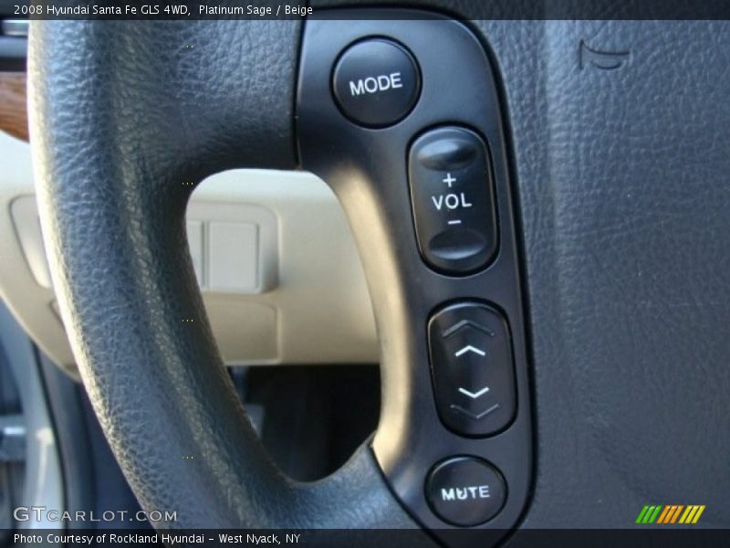 Platinum Sage / Beige 2008 Hyundai Santa Fe GLS 4WD