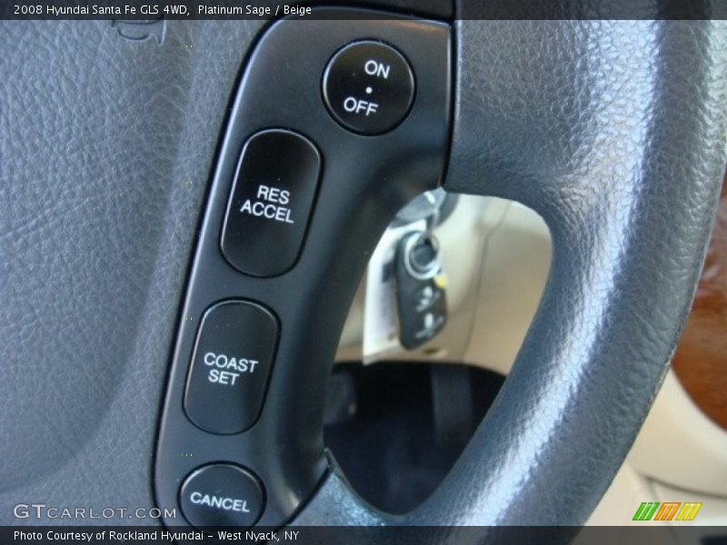 Platinum Sage / Beige 2008 Hyundai Santa Fe GLS 4WD