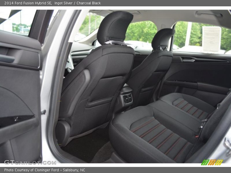 Ingot Silver / Charcoal Black 2014 Ford Fusion Hybrid SE