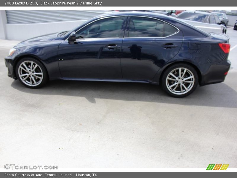 Black Sapphire Pearl / Sterling Gray 2008 Lexus IS 250