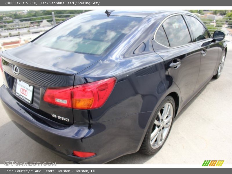 Black Sapphire Pearl / Sterling Gray 2008 Lexus IS 250