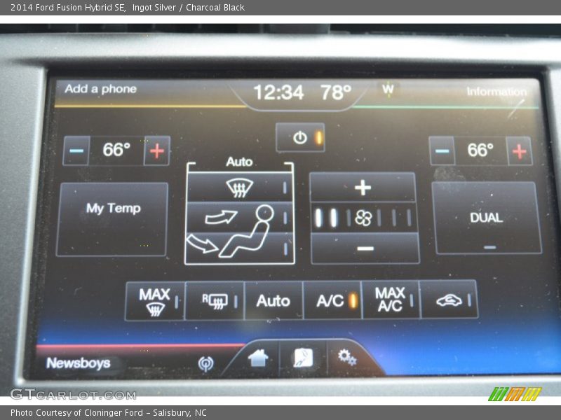 Ingot Silver / Charcoal Black 2014 Ford Fusion Hybrid SE