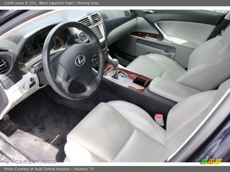 Black Sapphire Pearl / Sterling Gray 2008 Lexus IS 250