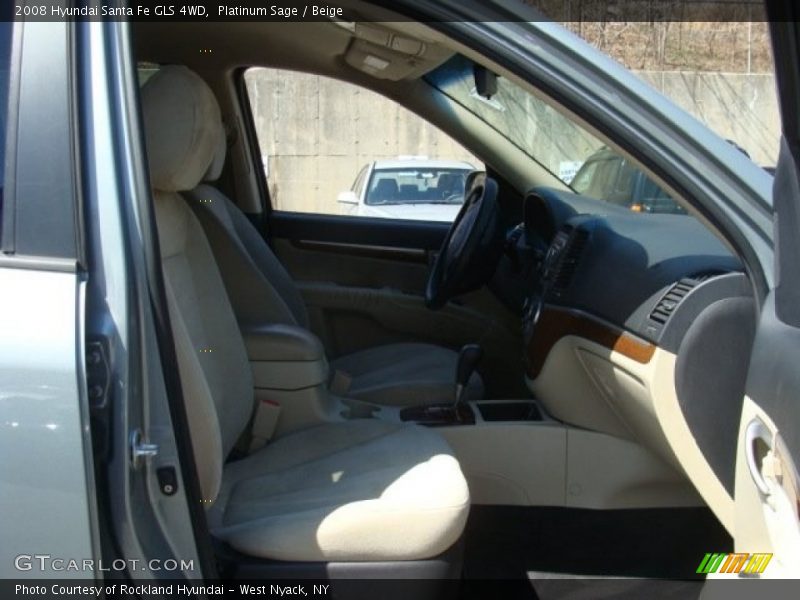 Platinum Sage / Beige 2008 Hyundai Santa Fe GLS 4WD