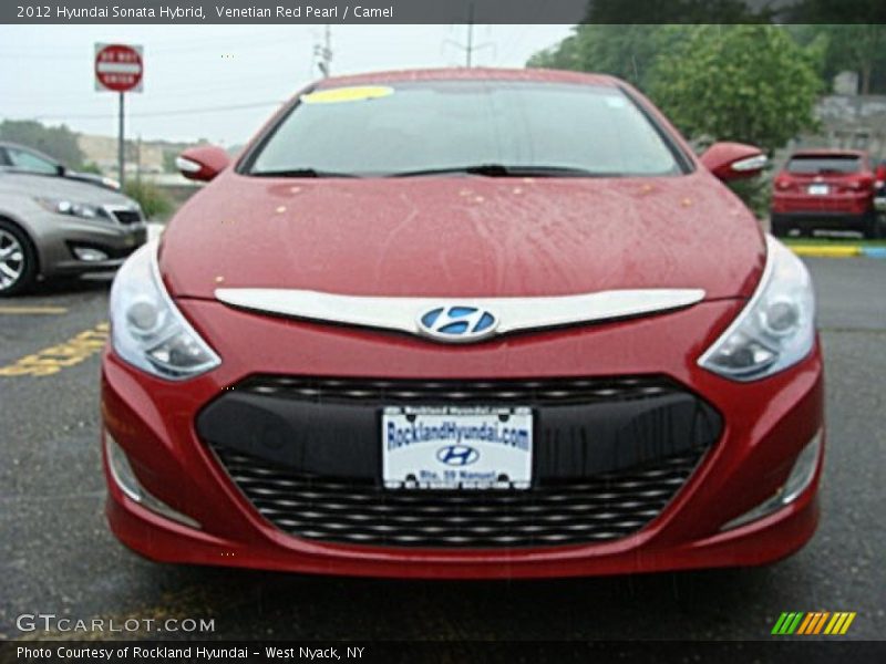 Venetian Red Pearl / Camel 2012 Hyundai Sonata Hybrid