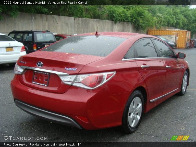 Venetian Red Pearl / Camel 2012 Hyundai Sonata Hybrid