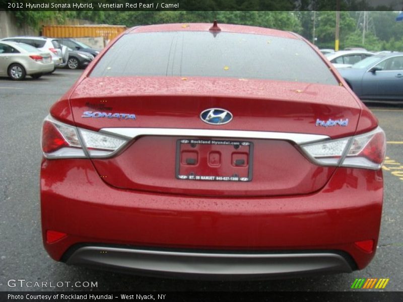 Venetian Red Pearl / Camel 2012 Hyundai Sonata Hybrid