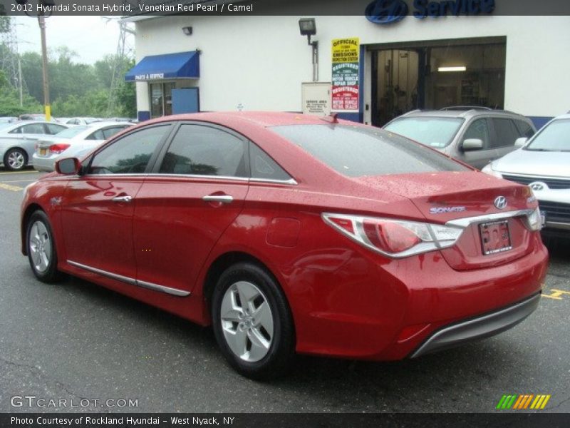 Venetian Red Pearl / Camel 2012 Hyundai Sonata Hybrid