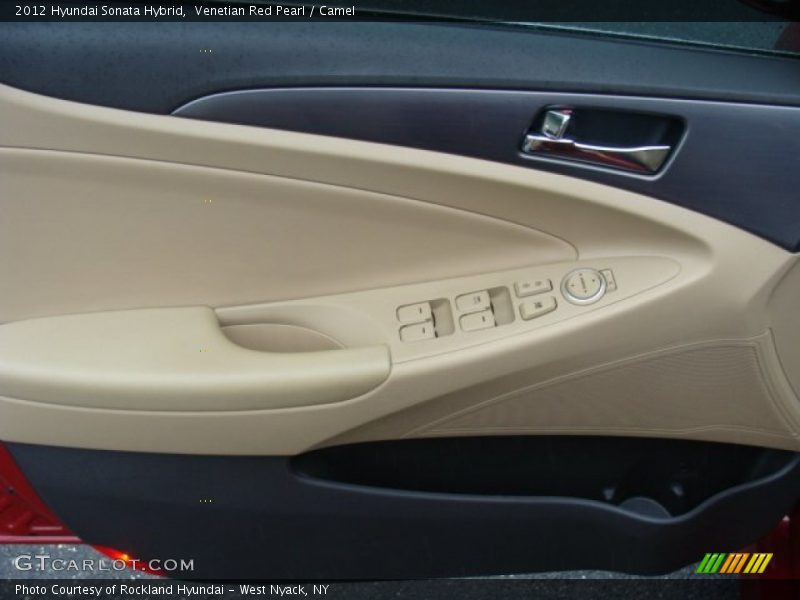 Venetian Red Pearl / Camel 2012 Hyundai Sonata Hybrid