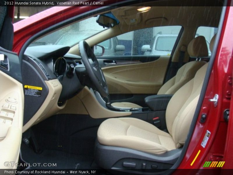 Venetian Red Pearl / Camel 2012 Hyundai Sonata Hybrid
