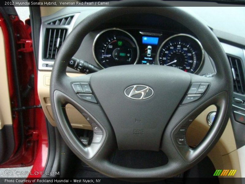 Venetian Red Pearl / Camel 2012 Hyundai Sonata Hybrid