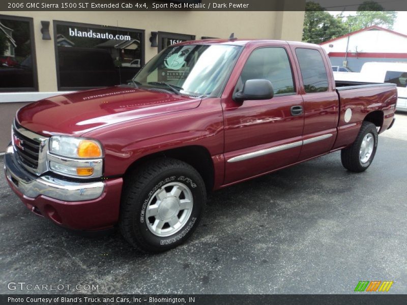 Sport Red Metallic / Dark Pewter 2006 GMC Sierra 1500 SLT Extended Cab 4x4
