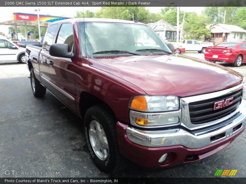 Sport Red Metallic / Dark Pewter 2006 GMC Sierra 1500 SLT Extended Cab 4x4