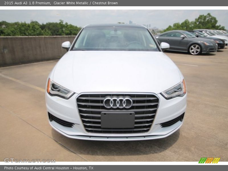 Glacier White Metallic / Chestnut Brown 2015 Audi A3 1.8 Premium