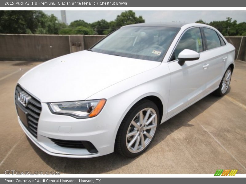 Glacier White Metallic / Chestnut Brown 2015 Audi A3 1.8 Premium