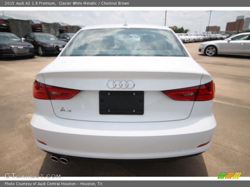 Glacier White Metallic / Chestnut Brown 2015 Audi A3 1.8 Premium