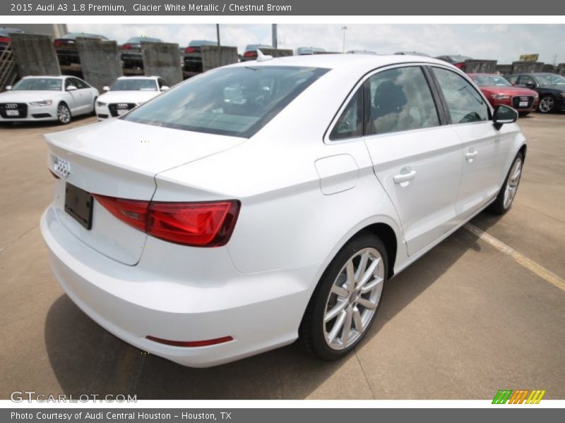 Glacier White Metallic / Chestnut Brown 2015 Audi A3 1.8 Premium