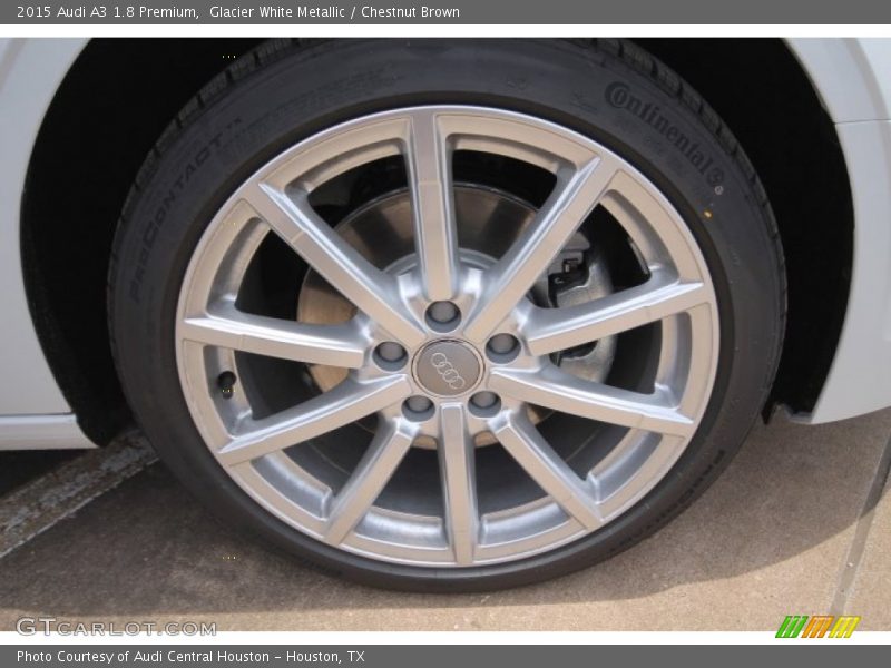 Glacier White Metallic / Chestnut Brown 2015 Audi A3 1.8 Premium