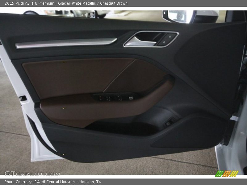 Glacier White Metallic / Chestnut Brown 2015 Audi A3 1.8 Premium