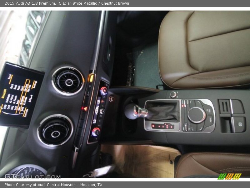 Glacier White Metallic / Chestnut Brown 2015 Audi A3 1.8 Premium