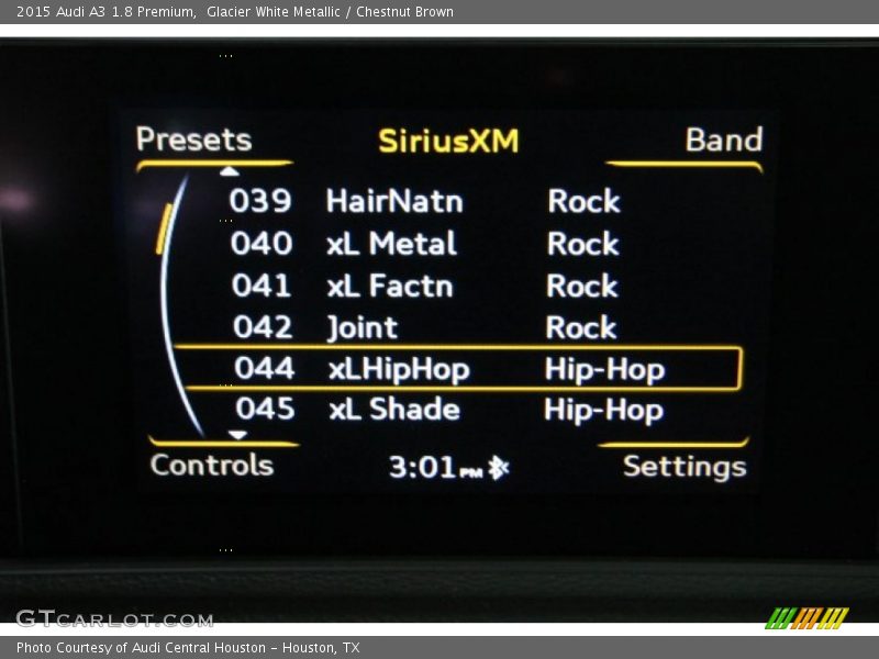 Glacier White Metallic / Chestnut Brown 2015 Audi A3 1.8 Premium