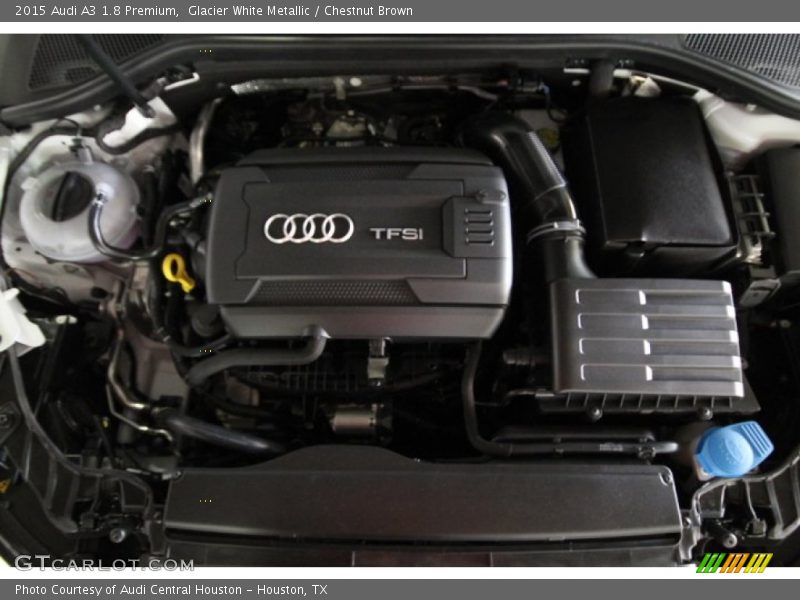 Glacier White Metallic / Chestnut Brown 2015 Audi A3 1.8 Premium