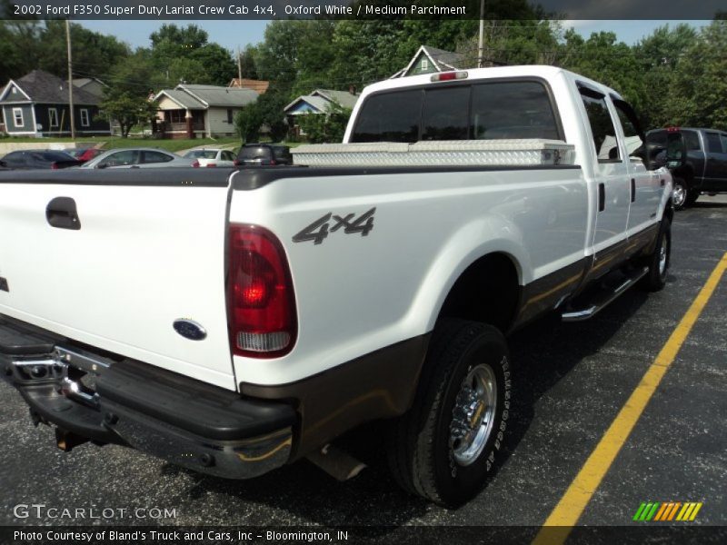 Oxford White / Medium Parchment 2002 Ford F350 Super Duty Lariat Crew Cab 4x4