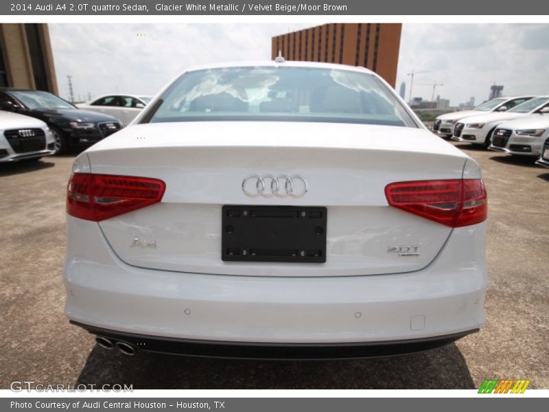 Glacier White Metallic / Velvet Beige/Moor Brown 2014 Audi A4 2.0T quattro Sedan