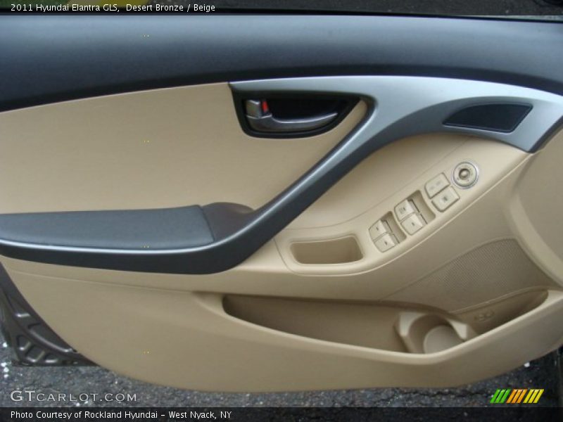 Desert Bronze / Beige 2011 Hyundai Elantra GLS