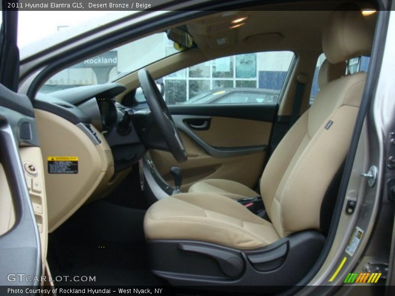 Desert Bronze / Beige 2011 Hyundai Elantra GLS