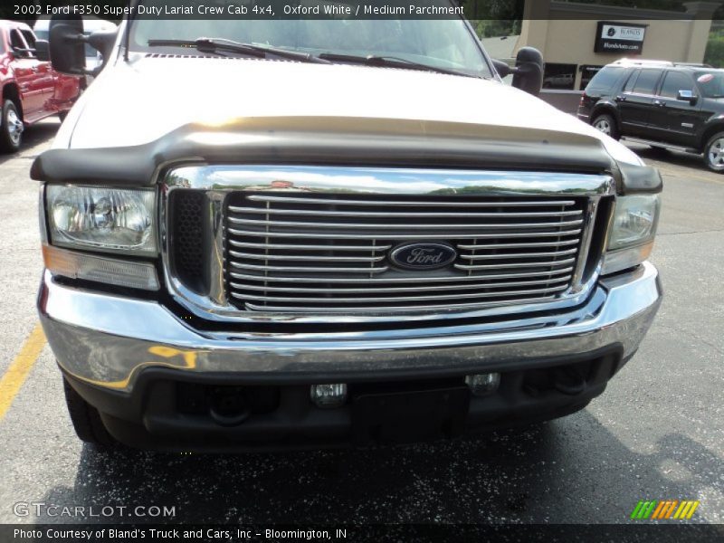 Oxford White / Medium Parchment 2002 Ford F350 Super Duty Lariat Crew Cab 4x4