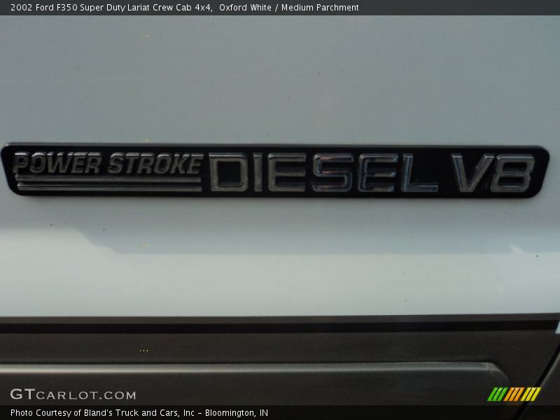 Oxford White / Medium Parchment 2002 Ford F350 Super Duty Lariat Crew Cab 4x4